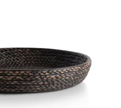 Adam schaal D38,5cm in de kleur Zwart - COCOmaison