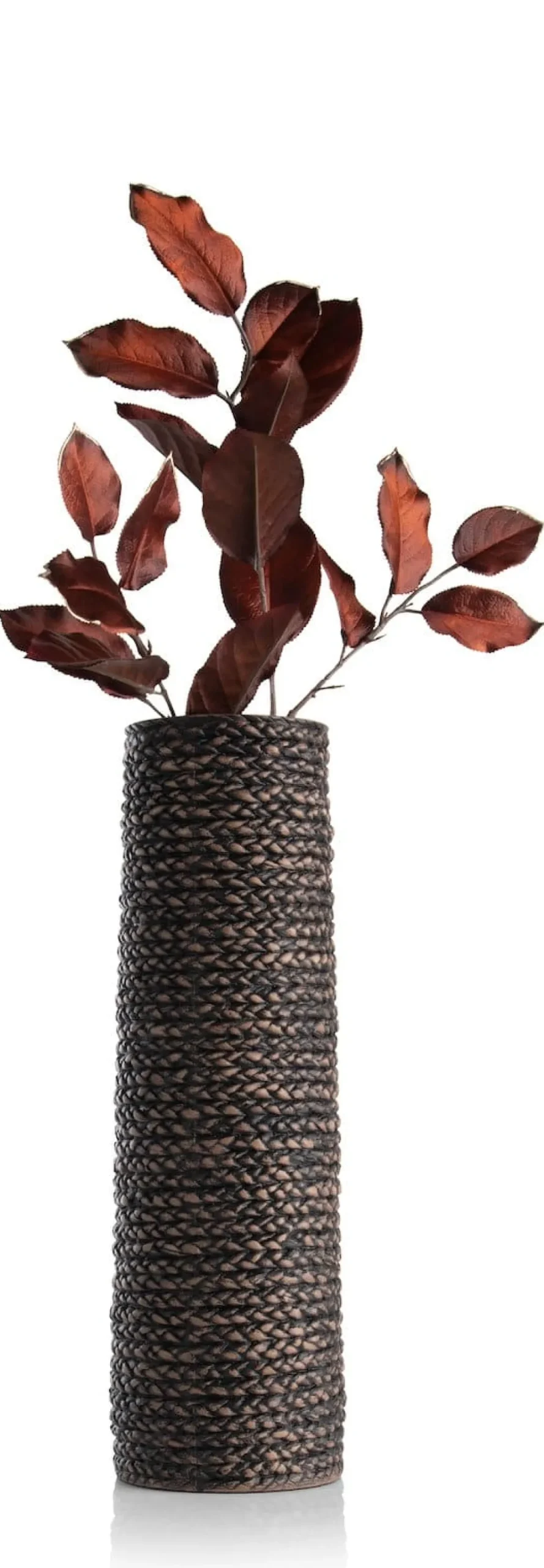 Adam vaas H49cm in de kleur Zwart - COCOmaison