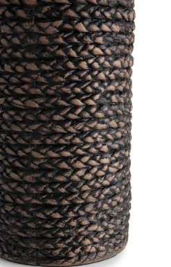 Adam vaas H49cm in de kleur Zwart - COCOmaison