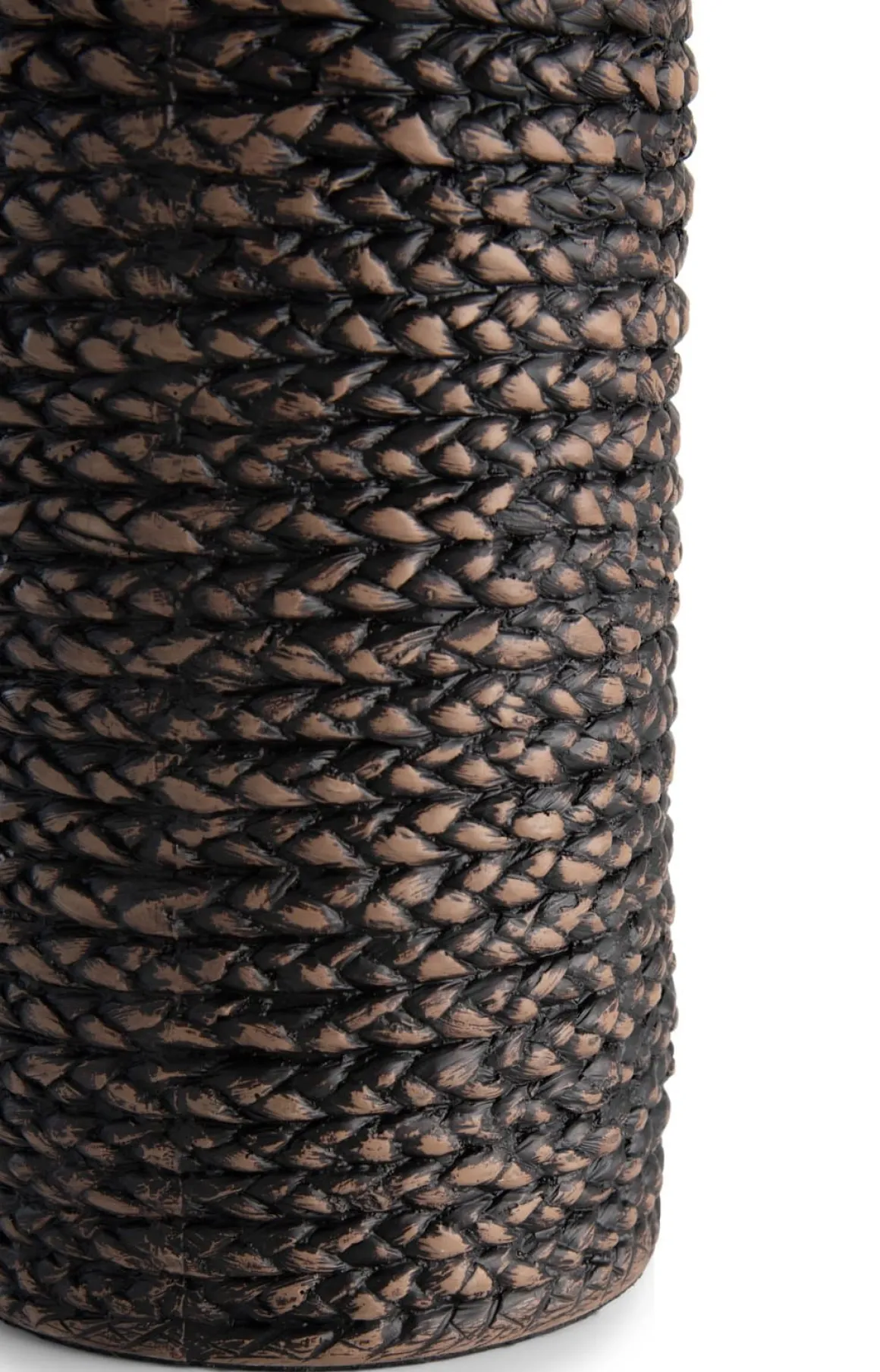 Adam vaas H49cm in de kleur Zwart - COCOmaison