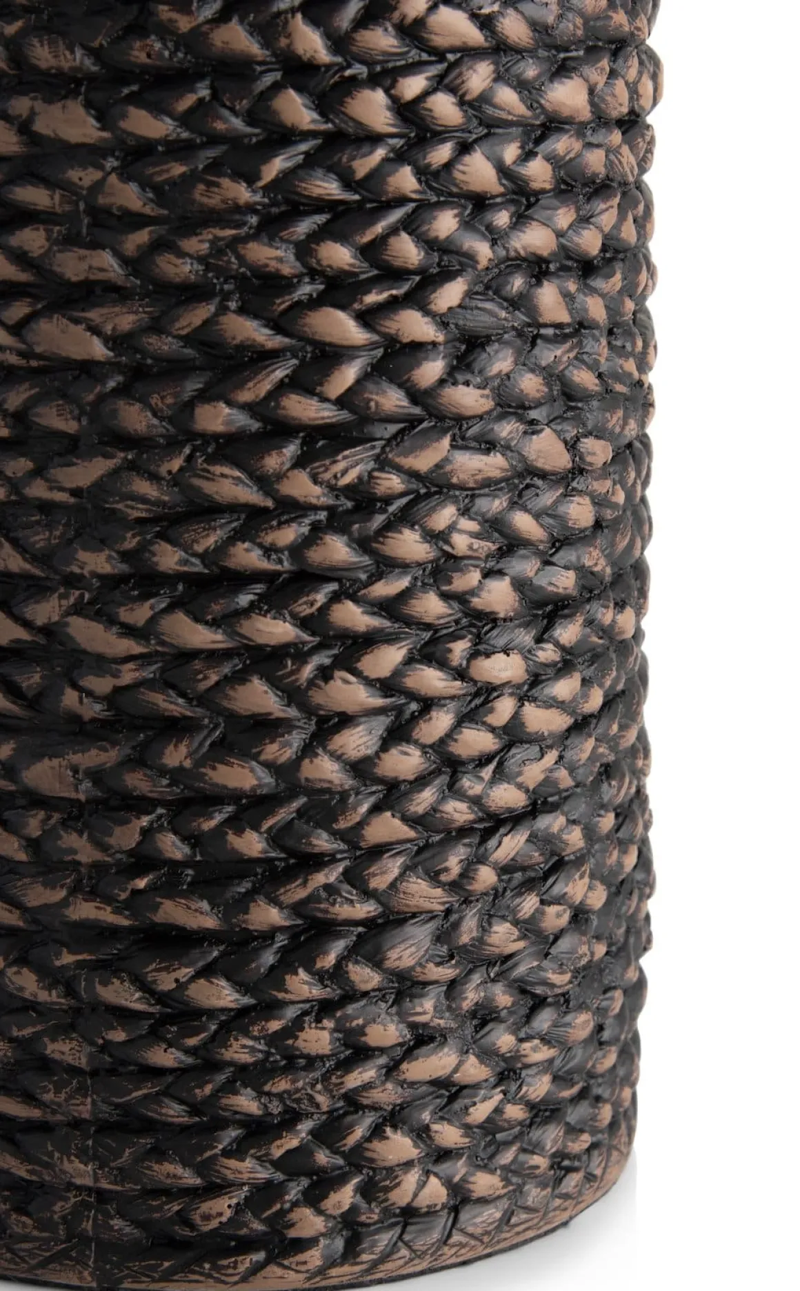 Adam vaas H49cm in de kleur Zwart - COCOmaison