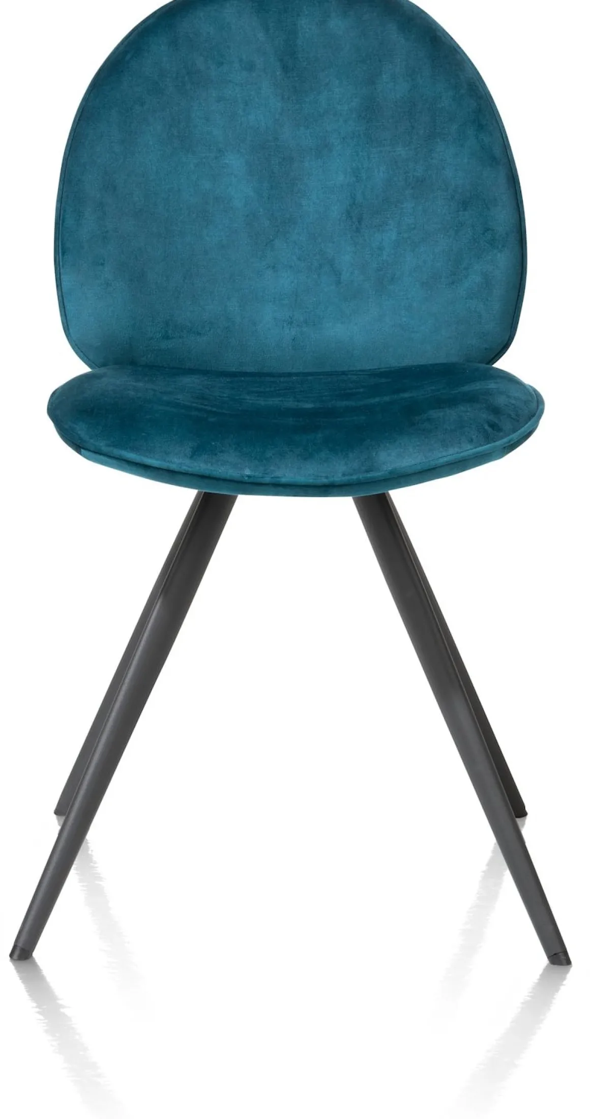 AIKO eetkamerstoel - rough off black - stof Karese - teal