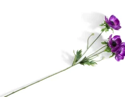 Anemone Spray H75cm kunstbloem in de kleur Paars - COCOmaison