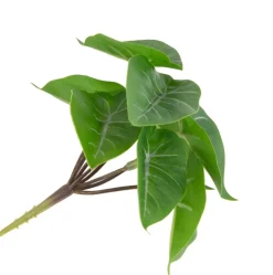 Anthurium Mini Bush H13cm kunstbloem in de kleur Groen