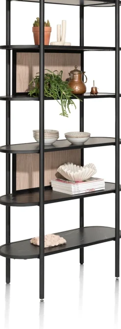 ARAMON boekenkast 100 cm. - 5-niches - XOOON