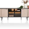 ARAMON dressoir (210cm) - 2-deuren + 2-glasdeuren - XOOON