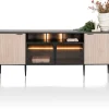 ARAMON dressoir (240cm) 2-deuren + 2-glasdeuren - XOOON