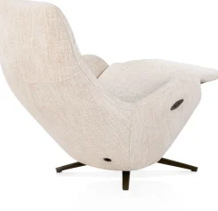 Arco, relax-fauteuil - 1 motor - verstelbare hoofdsteun - stof Luton - Creme