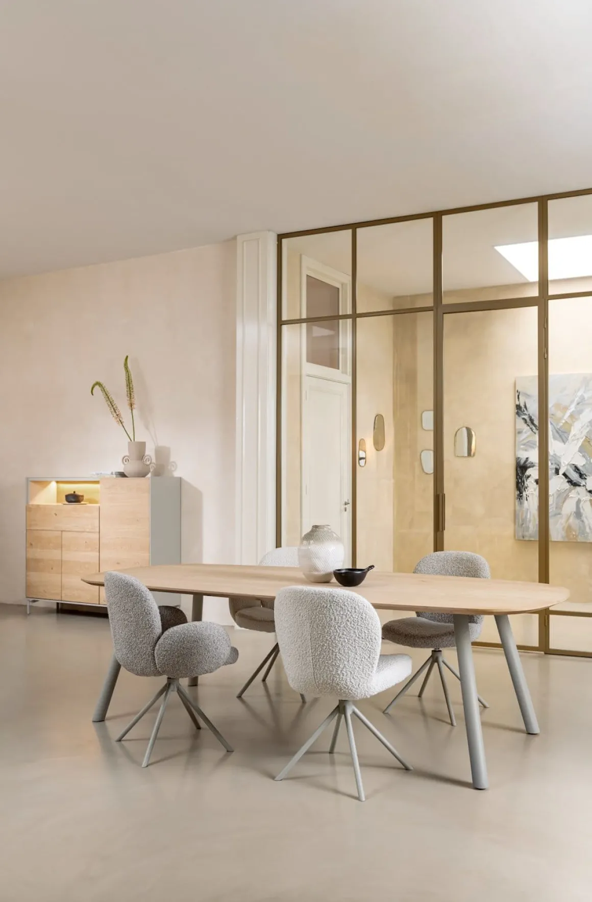 Armstoel Jaxon (draaibaar) in de kleur Ivoor - XOOON