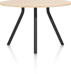 ARVADA bartafel 140 cm - rond - centrale poot - naturel eiken