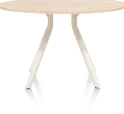 ARVADA tafel 125 cm - rond - centrale poot Nebbia | XOOON