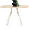 ARVADA tafel 140 cm - rond - centrale poot Nebbia | XOOON