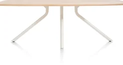 ARVADA tafel 190 x 100 cm - ovaal - centrale poot Nebbia