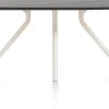 ARVADA tafel 160 x 100 cm - ovaal - centrale poot Nebbia - onyx