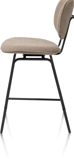 barstoel - zwart frame (ROB) - draaibaar - XOOON