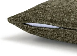 BeautiQ - Chic kussen 60x60cm in de kleur Olijf - COCOmaison