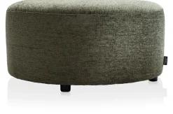 BeautiQ - Chic poef - rond 80 cm in de kleur Olijf - COCOmaison