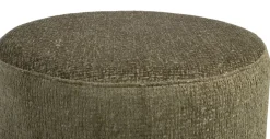 BeautiQ - Chic poef - rond 80 cm in de kleur Olijf - COCOmaison