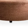 BeautiQ - Chic poef - rond 80 cm in de kleur Koper - COCOmaison