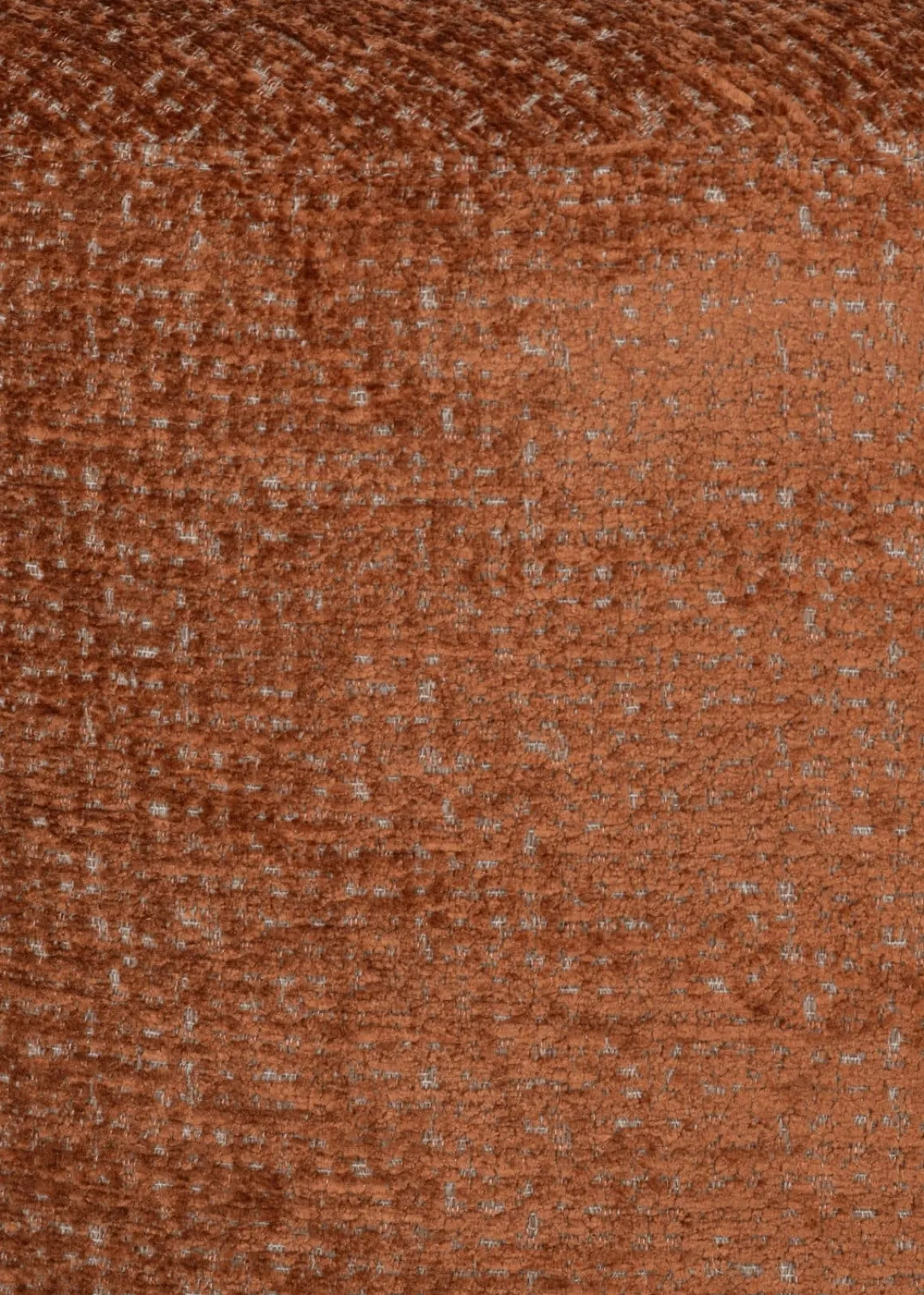 BeautiQ - Chic poef - rond 80 cm in de kleur Koper - COCOmaison