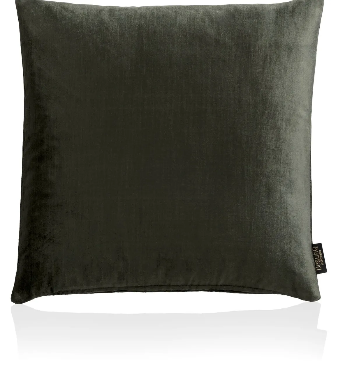 BeautiQ - Class kussen 45x45cm in de kleur Olijf - COCOmaison