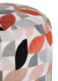 BeautiQ - Elite poef - rond 42 cm in de kleur Koper