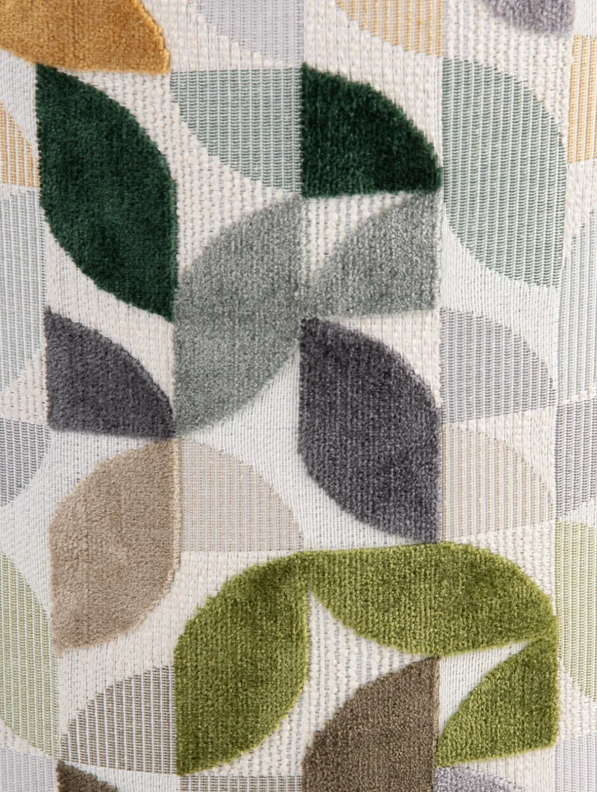 BeautiQ - Elite poef - rond 42 cm in de kleur Olijf