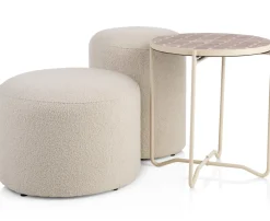 Bento bijzettafel H45cm in de kleur Roze - COCOmaison