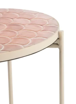 Bento bijzettafel H45cm in de kleur Roze - COCOmaison