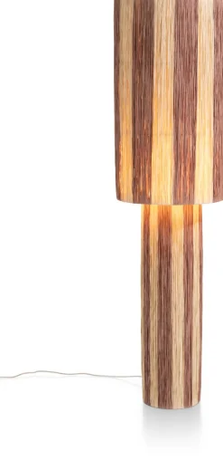 Billie vloerlamp 1*E27 in kleur Bruin shop je bij COCOmaison