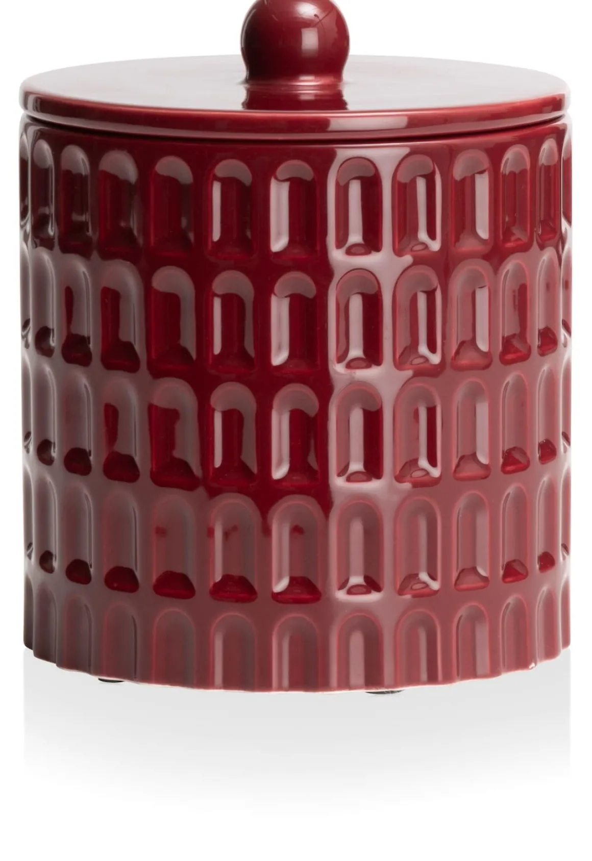 Bisko pot (H16.5cm) in de kleur rod - COCOmaison