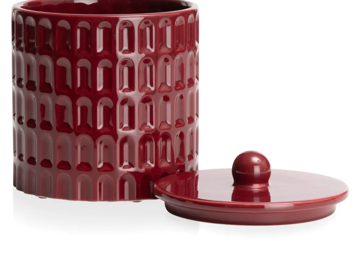 Bisko pot (H16.5cm) in de kleur rod - COCOmaison