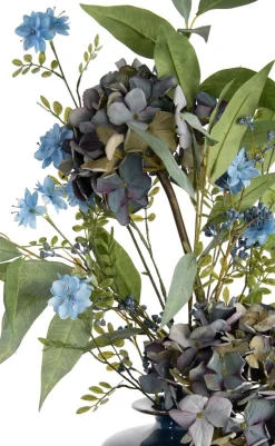 Blossom Spray H91cm kunstbloem in de kleur Blauw - COCOmaison