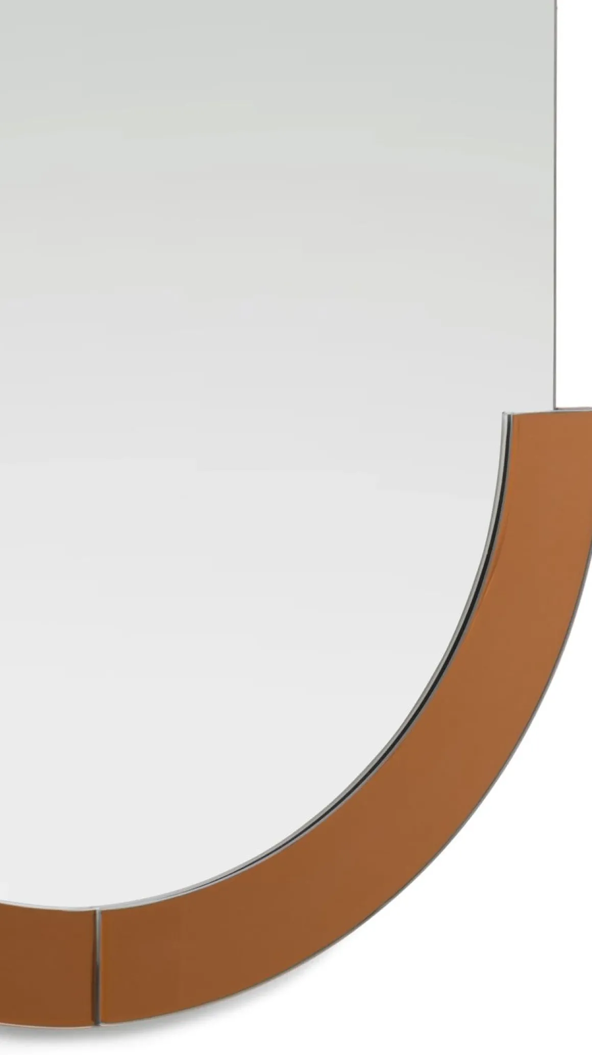 Brad spiegel 60x90cm) in de kleur Oranje - COCOmaison