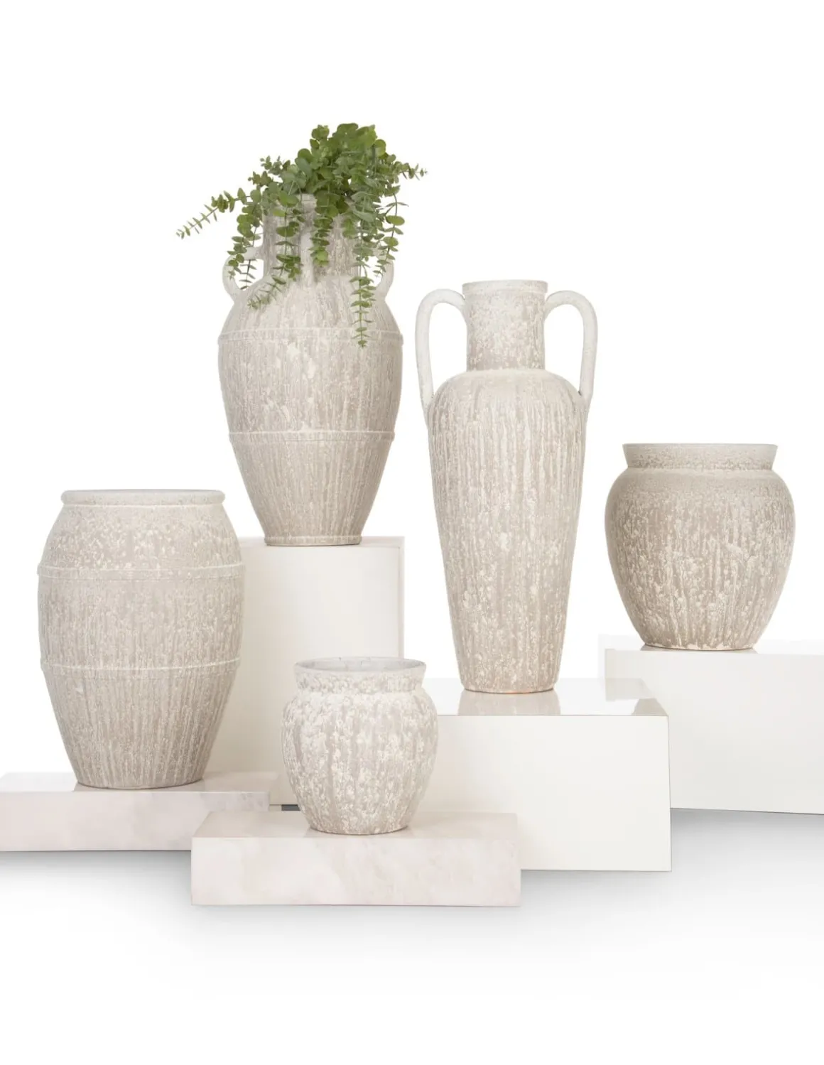 Braga pot H40cm in de kleur Beige - COCOmaison