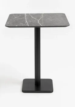 Brest bartafel marble light grey (75x75cm) in kleur Zwart
