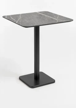 Brest bartafel marble light grey (75x75cm) in kleur Zwart