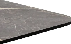 Brest bartafel marble light grey (75x75cm) in kleur Zwart