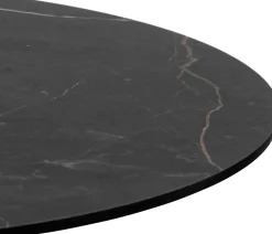 Brest bartafel marble onyx (D80cm) in kleur Zwart