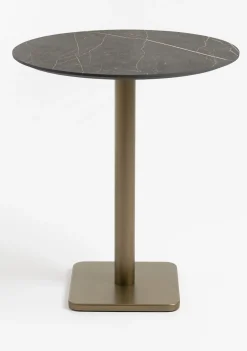 Brest bartafel marble onyx (D80cm) in kleur Goud van COCOmaison