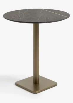 Brest bartafel marble onyx (D80cm) in kleur Goud van COCOmaison