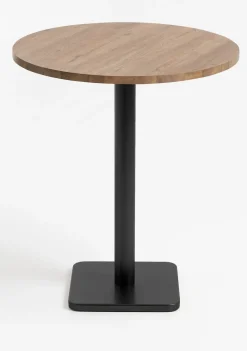 Brest bartafel vintage oak (D80cm) kleur Zwart van COCOmaison