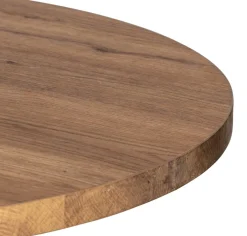Brest bartafel vintage oak (D80cm) kleur Zwart van COCOmaison