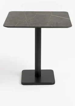 Brest bistrotafel marble onyx (75x75cm) kleur Zwart