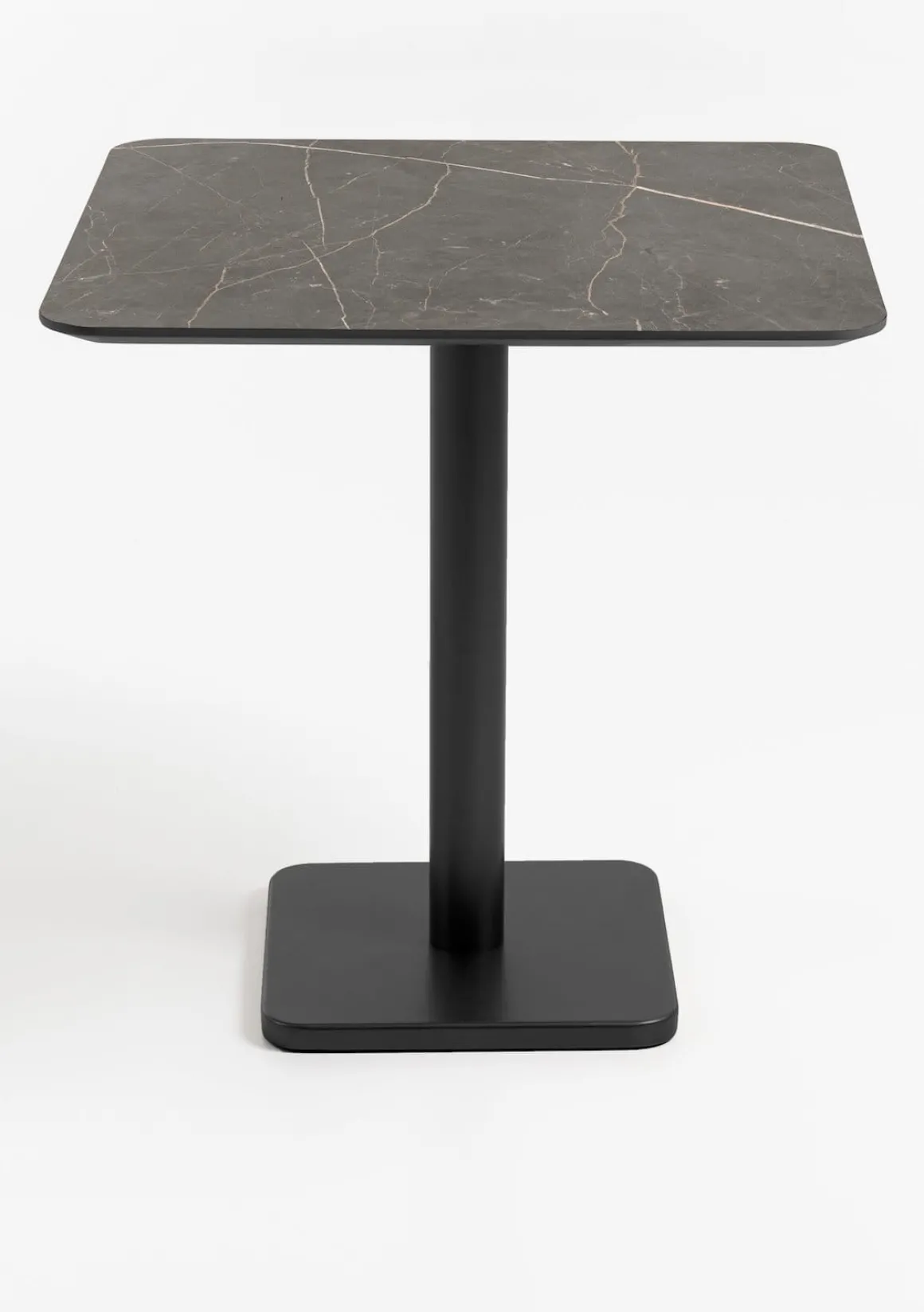 Brest bistrotafel marble onyx (75x75cm) kleur Zwart