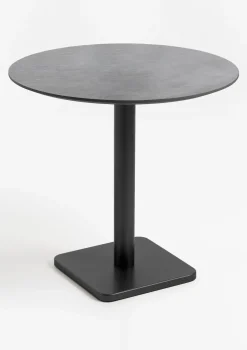 Brest bistrotafel stone (D80cm) in kleur Zwart van COCOmaison
