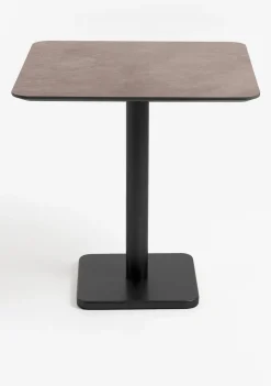 Brest bistrotafel stone rust (75x75cm) kleur Zwart