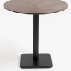Brest bistrotafel stone rust (D80cm) kleur Zwart van COCOmaison