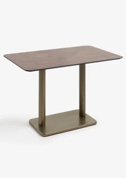 Brest bistrotafel stone rust (120x75cm) kleur Goud