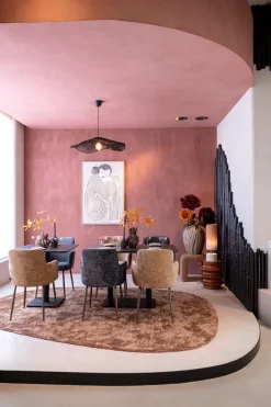 Brest bistrotafel stone (75x75cm) kleur Zwart van COCOmaison